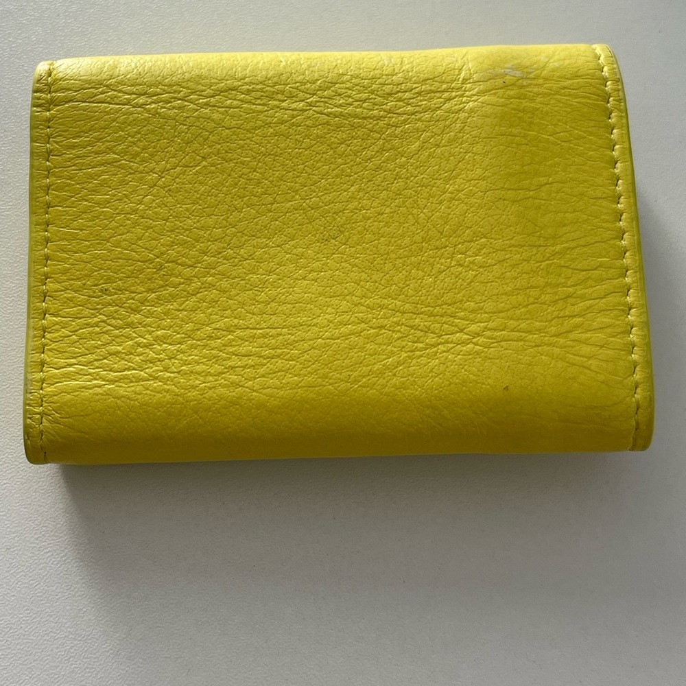 BALENCIAGA Paper Mini Trifold Wallet Purse Leather Made In Italy - Picture 12 of 17